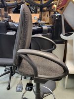 Draughtsman Chair High Back Ergonomic With Adjustable Foot Ring - Dark Grey - Image 7