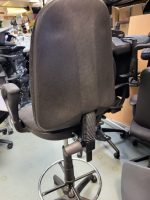 Draughtsman Chair High Back Ergonomic With Adjustable Foot Ring - Dark Grey - Image 9