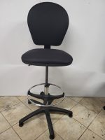 Used Draughtsman Office Chair High Back Ergonomic w/ Adjustable Foot Ring