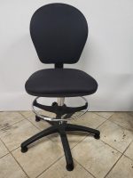 Used Draughtsman Office Chair High Back Ergonomic w/ Adjustable Foot Ring - Image 3