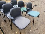 HOWE SixE Stackable Chairs With Arms  - Mixed Colours Set of 6 Ergonomic Seats - Image 3