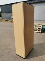 Lockable Cabinet Tall Storage Office Cupboard Beech - 4 Adjustable Shelves - Image 46