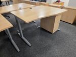 Senator Office Wood Desk, Right Hand with FREE Mobile Lockable Pedestal - 120cm - Image 27