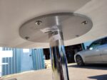 Used Senator Circular Table White Top Chrome Frame Modern Office / Reception - Image 13