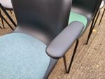 HOWE SixE Stackable Chairs With Arms  - Mixed Colours Set of 6 Ergonomic Seats - Image 6