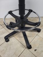 Draughtsman Chair Blue High Back Ergonomic With Adjustable Foot Ring - Used - Image 7