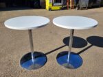 Used Senator Circular Table White Top Chrome Frame Modern Office / Reception - Image 18