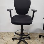 Used Draughtsman Chair High Back Ergonomic With Adjustable Foot Ring and Castors