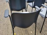 HOWE SixE Stackable Chairs With Arms  - Mixed Colours Set of 6 Ergonomic Seats - Image 7
