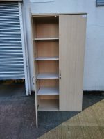 Storage Tall Cupboard Lockable Office Cabinet with Adjustable Shelves