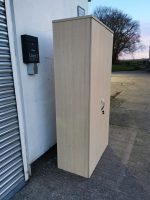 Storage Tall Cupboard Lockable Office Cabinet with Adjustable Shelves - Image 2
