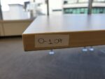 Large Maple Boardroom Table Meeting Cable Tray Port Silver Legs Office Desk - Image 23