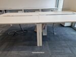 Bene Office Desk White 2-Person 160cm Workstation + 2 Lockable Pedestal Cabinets - Image 17