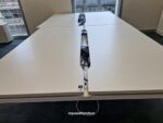 Bene Office Desk White 2-Person 160cm Workstation + 2 Lockable Pedestal Cabinets - Image 22