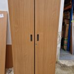 Used Tall Storage Cupboard Lockable Office Cupboard Adjustable Shelves
