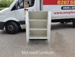 Used White Storage Cupboard Lockable Office Cupboard Adjustable Shelves - Image 8