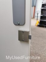 Used White Storage Cupboard Lockable Office Cupboard Adjustable Shelves - Image 13