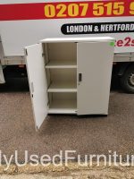 Storage Office Cupboard Lockable Cabinet with Adjustable Shelves
