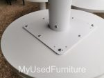 Senator White Circular Coffee Table – Round Office Reception Lounge Furniture - Image 7