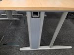 Office Wood Desk with Cable Management, Right Hand + Lockable Mobile Pedestal - Image 8
