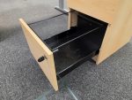 Office Wood Desk with Cable Management, Right Hand + Lockable Mobile Pedestal - Image 20