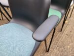 HOWE SixE Stackable Chairs With Arms  - Mixed Colours Set of 6 Ergonomic Seats - Image 16