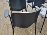HOWE SixE Stackable Chairs With Arms  - Mixed Colours Set of 6 Ergonomic Seats - Image 17