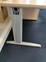 Maple Wood Office Desk With Lockable Mobile Pedestal Cabinet -  160x80 - Image 29