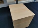 Maple Wood Office Desk With Lockable Mobile Pedestal Cabinet -  160x80 - Image 38