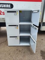 Used Locker Cabinet – Steel Lockable Staff/Gym Office Storage White Compartment - Image 4