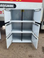 Used Locker Cabinet – Steel Lockable Staff/Gym Office Storage White Compartment - Image 5