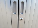 Grey Storage Tambour Cupboard – Medium Size Lockable Office Cabinet with Shelves - Image 10