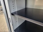 Storage Tambour Cupboard – Lockable Sliding Doors Office Cabinet with Shelves - Image 8