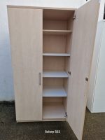 Wooden 2 Doors Office Storage Cupboard Lockable Cabinet Adjustable Shelves - Image 2