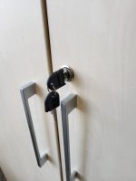 Wooden 2 Doors Office Storage Cupboard Lockable Cabinet Adjustable Shelves - Image 4