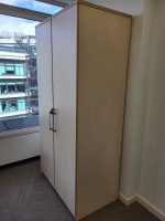 Wooden 2 Doors Office Storage Cupboard Lockable Cabinet Adjustable Shelves - Image 7