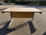 Office Desk Wooden Top with Modesty Panel and Cable Ports - 120cm Workstation - Image 2