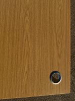 Office Desk Wooden Top with Modesty Panel and Cable Ports - 120cm Workstation - Image 14