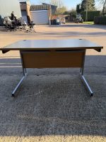 Office Desk Wooden Top with Modesty Panel and Cable Ports - 120cm Workstation - Image 16