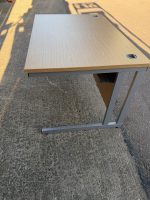 Office Desk Wooden Top with Modesty Panel and Cable Ports - 120cm Workstation - Image 17