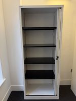 Bisley Tambour Tall Cupboard Sliding Single Door White Modern Office Storage - Image 11