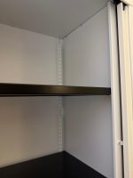 Bisley Tambour Tall Cupboard Sliding Single Door White Modern Office Storage - Image 13