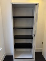 Bisley Tambour Tall Cupboard Sliding Single Door White Modern Office Storage - Image 16