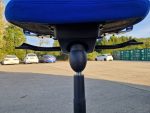 Used Blue Draughtsman Chair High Back Ergonomic w/ Adjustable Height, Foot Ring - Image 14