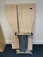 Wooden Office Desk Maple Workstation w/ Mobile Lockable Pedestal Cabinet - 140cm - Image 12