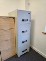 4 Drawer Office Filing Cabinet Lockable Fireproof - A4 Foolscap Compatible - Image 21
