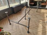 Large Industrial Meeting Table Reclaimed Oak Steel Frame 8–10 Seater - 280cm - Image 43