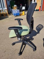Task Ergonomic Office Chair Synchro Tilt Adjustable Arms Lumbar Support - Green - Image 5