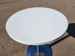 Used Senator Circular Table White Top Chrome Frame Modern Office / Reception - Image 8