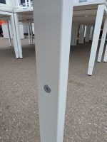 Used White Height Adjustable Office Desk Rectangular Workstation - 120cm - Image 9